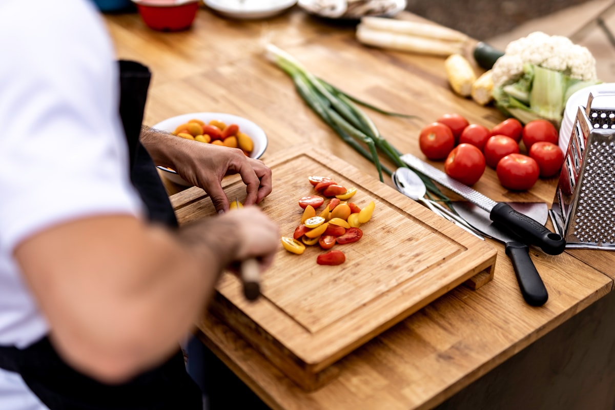 Organic soup prepared from whole ingredients